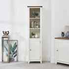 Cheshire White Painted Tall Narrow Bookcase Cupboard - Lounge -bathroom-cw81-liv