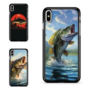 Shockproof Case large bass Fishing jump For Samsung Galaxy Apple iPhone Motorola - Picture 1 of 25