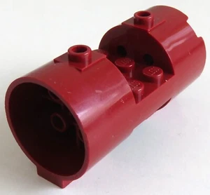 LEGO - Cilindro/Cilindro 3 x 6 x 2/3, Redondo con Escote, Rojo Oscuro # 30360 - Imagen 1 de 1