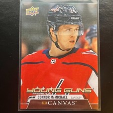 2020-21 Upper Deck Canvas Young Guns Rookie #C107 Connor McMichael Capitals