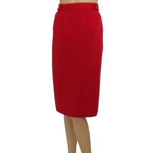Falda Midi Tejida Roja Venezia 22/24 Trasera Elástica Confort Cintura Estirada - Imagen 1 de 10
