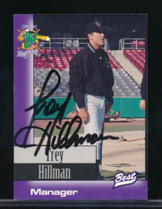 1997 Best #1 Trey Hillman Norwich Navigators Manager signed auto autograph