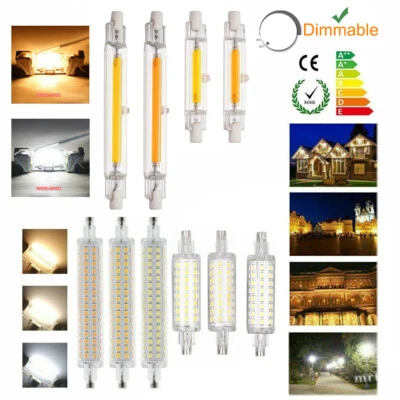 R7s LED COB Light Bulb Dimmable 78mm 118mm 6W 12W T3 J Type Glass Tube Lamp 230V - Image 1 of 4