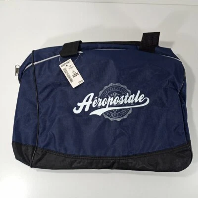 Aeropostale NYC Bolsa de Lona Equipaje Bolso de Mano Viaje Gimnasio Correas con Cremallera Azul 13" Foto 1 de 4