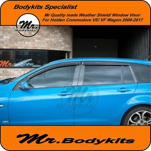Window Visors Weathershields for Holden Commodore VE VF Wagon SS Evoke Omega SV6 - Picture 1 of 14