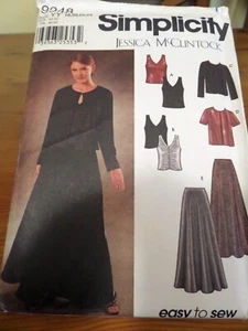 £15 NEW UNCUT SIMPLICITY SEWING PATTERN 9948 EVENING SKIRT TOP JACKET SZ 18 -24 - Picture 1 of 2