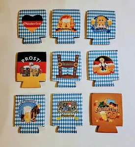 Oktoberfest Can Cooler Sleeves Bomboniere Festa Bavarese Estate Slim Koozies 9 Pezzi - Foto 1 di 5