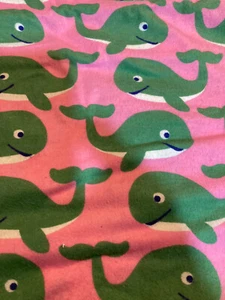 Weihnachten Wale rosa grün Flanell Hose Shorts Capri 3 6 9 12 24 2 T 3T 4T 5 6 - Bild 1 von 15