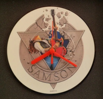 SAMSON Clock Picture Disc WALL CLOCK An Original Vinyl Record PD7020 7" . - Image 1 of 3