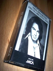 1974 Neil Diamond His 12 Greatest Hits Cassette - Picture 1 of 1