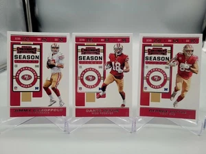 2019 CONTENDERS JIMMY GAROPPOLO GEORGE KITTLE PETTIS TEAM CARD SET 49ERS NFL - Picture 1 of 1
