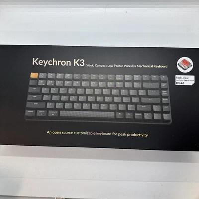 Keychron K3- K3A1 Ultra-slim Wireless Mechanical Keyboard - Red Switch - Image 1 of 4