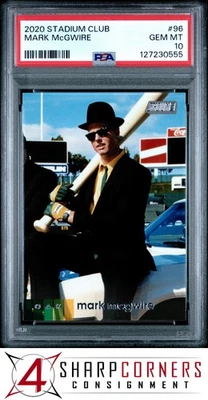Stadium Club #96 Mark McGWIRE 2020 Blues Brothers Big Bat Pop 5 PSA 10 Foto 1 de 2