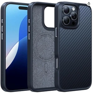 TORRAS Magnetic Shockproof for iPhone 16 Pro Max Case Kefla Black NEW in Box - Picture 1 of 8