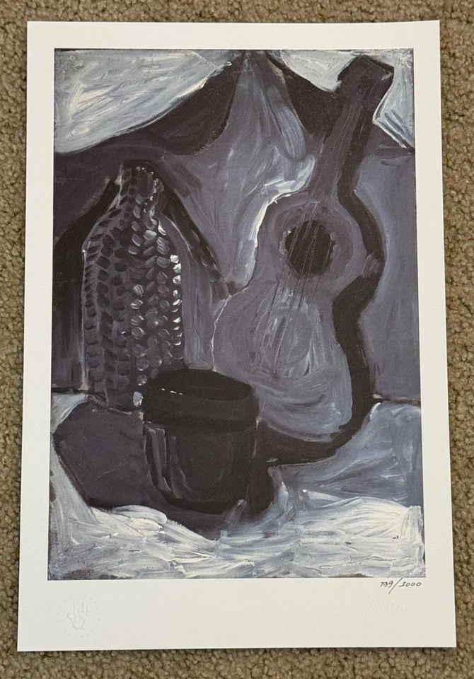 Póster con impresión de arte de naturaleza muerta litográfica de Jerry Garcia #739/1000 Grateful Dead Foto 1 de 4