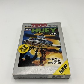 Vintage Super Huey UH-IX Atari 7800  Complete In Box