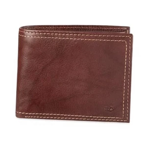 Men's Extra Capacity Bifold Wallet with ID Window and Multiple Card Slots - Picture 1 of 8