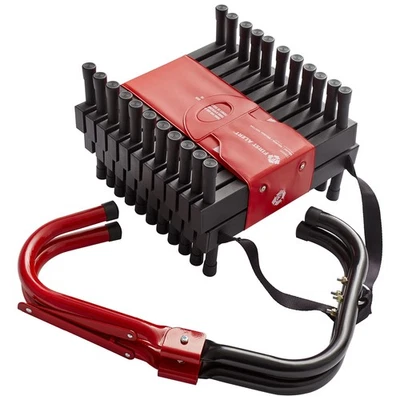 Escalera de escape de incendios de 24 pies para casas de 3 pisos acero nailon construcción salida segura Foto 1 de 4