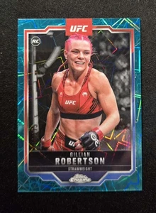 Gillian Robertson (RC) Rookie 2025 Topps UFC Chrome Teal Lazer Refractor /175 - Picture 1 of 2