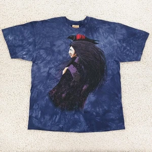 Vintage The Mountain Tie Dye Art T-Shirt XXL, Native American, Frank Howell 2000 - Picture 1 of 5