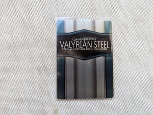 VALYRIAN STEEL CASE TOPPER GAME OF THRONES SEASON 6 TRADING CARD INSERT CT1 - Picture 1 of 1