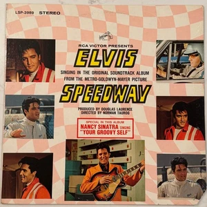 ELVIS PRESLEY Speedway OG 1968 STEREO LP RCA LSP-3989 OST w/ RARE PHOTO - Picture 1 of 10