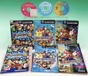 lot of 3 Nintendo Gamecube Mario Party 4 5 6 w/ memory card GC Japan JP NTSC-J - Picture 1 of 12