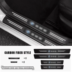 4Pcs For BMW Accessories Car Door Plate Sill Protector Scuff Entry Guard Cover  - Bild 1 von 8