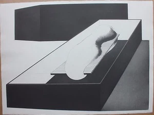 Gravure de Christian FOSSIER signée numér. sommeil 1972 surrealism * - Picture 1 of 4