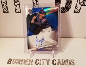 Francisco Mejia 2018 Topps Finest 🔥 Auto Blue #d /150 🔥 Indians Prospect - Picture 1 of 2