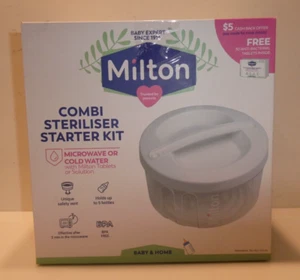 Milton 2 in 1 Combi Steriliser Starter Kit | Use in Microwave in 2 mins |Cold Wa - Picture 1 of 5