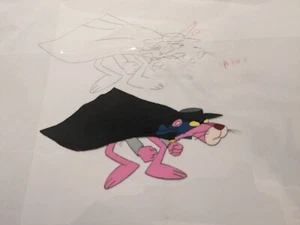 PINK PANTHER VINTAGE ORIGINAL PRODUCTION ANIMATED CEL+DRAWING 11" x 13" - Picture 1 of 1