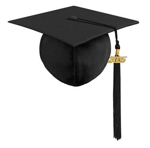 Unisex Adult Matte Graduation Cap with Graduation Tassel and Year Charm for H... - Picture 1 of 6