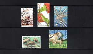 Vanuatu -- 5 diff used commemoratives from 1988-2007 -- cv $9.00