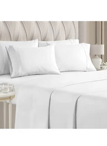 Elegant Comfort 6-Piece 1500 Thread Count Egyptian Quality Sheet Set Queen Size. - Picture 1 of 4