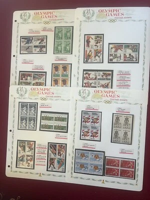 US Olympics  Collection of 43 Blocks of 4 1932/1992 See Scans  - Image 1 of 4