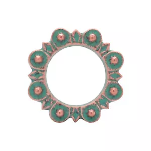 Flachring Kupfer Patina Leder Bastelringe 1" (2,5 cm) 1311-90 - Bild 1 von 3