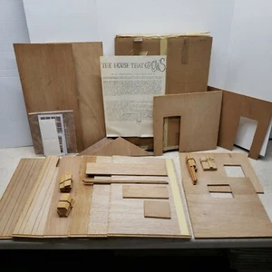 Vintage 1974 Wooden House Kit 1302 Colonial Craftsmen Pewter Workshop by Stieff - Picture 1 of 12