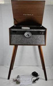 Victrola Century Signature+ 6-in-1 Vynal Stream Bluetooth Music Center - Walnut - Picture 1 of 5