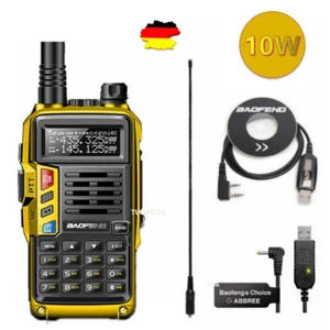 BAOFENG UV9R 10W 2800MAH TRI BAND UHF VHF 2 WAY WALKIE TALKIE HAND FUNKGERÄTE 1X - Bild 1 von 12