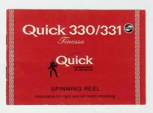 Carrete de pesca D A M Quick 330/331 carrete giratorio manual del propietario RM43 - Imagen 1 de 2