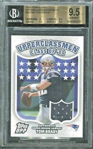 TOM BRADY 2006 Topps Draft Class of 2000 game worn JERSEY BGS 9.5 GEM 7 SB wins - Picture 1 of 1