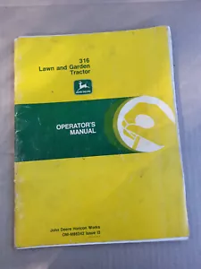 John Deere 316 Rasen- und Gartentraktor Bedienungsanleitung OMM86242 13 datiert 1979 - Bild 1 von 4