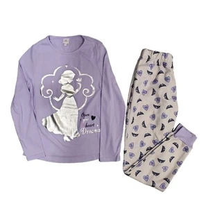 Disney Princess Pajama Set Girls Long Sleeve Top and Jogger Pants Size Small - Picture 1 of 11