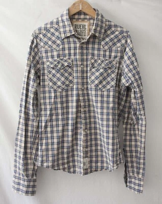 Camisa a Cuadros Ruehl Nº 925 Botón a Presión Talla M *23g0816a7 Foto 1 de 4