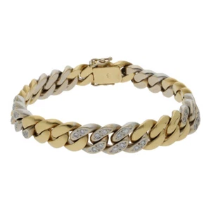 Panzer Armband 60 Brillanten H/Si Bicolor 750 Gold Wesselton Weißgold A02.404 - Bild 1 von 7