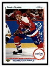 1990 Upper Deck #537 Dmitri Khristich - Washington Capitals RC