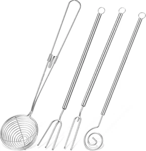 4 Pieces Candy Dipping Chocolate Tools Set 3-Prong Dipping Fork, Fondue Fork, Sp - Picture 1 of 6