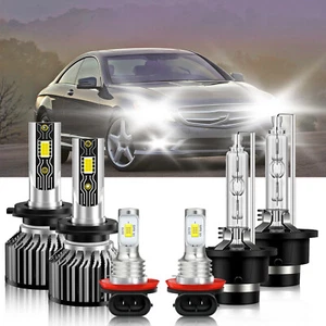 6x LED HID Headlight+Fog Light Bulbs Combo kit For Mercedes-Benz CL550 2007-2009 - Picture 1 of 12