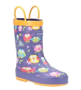 Stivali Cotswold Owl Puddle - stivali di gomma - bambina taglia 10,5 - Foto 1 di 2